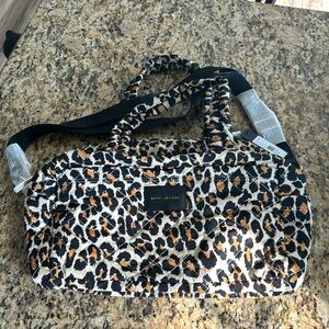 Marc Jacobs nylon weekender in leopard print
